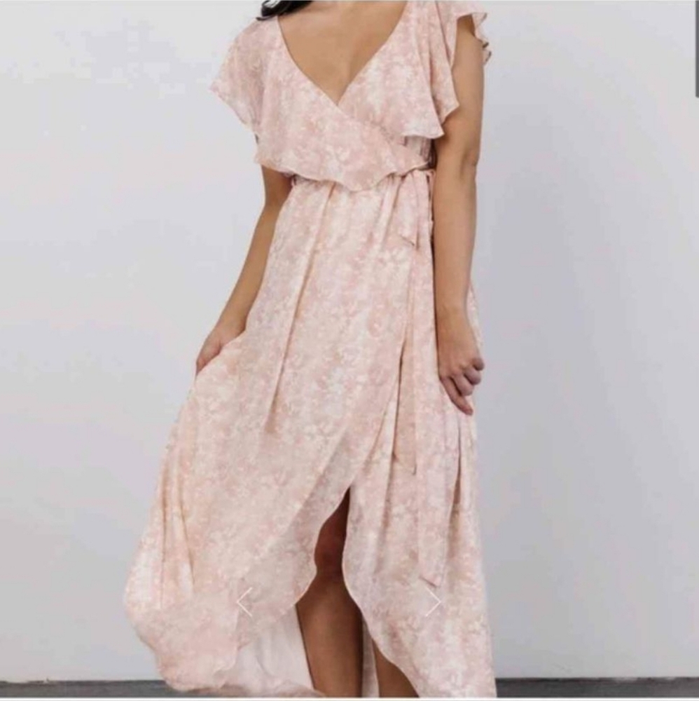 Baltic Born Blush Pink Floral Maxi Dress